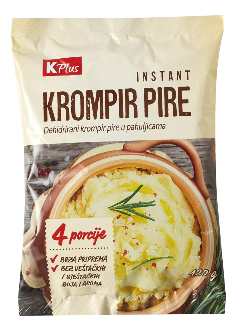 Instant krompir pire K PLUS 120g