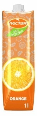 Negazirani sok NECTAR Nije svejedno pomorandža 1l