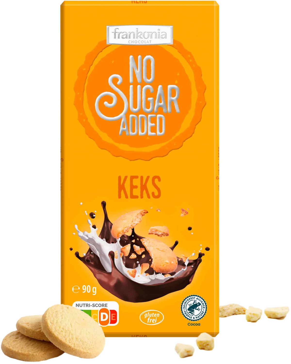 Čokolada  FRANKONIA sa keksom bez šećera i glutena 90g