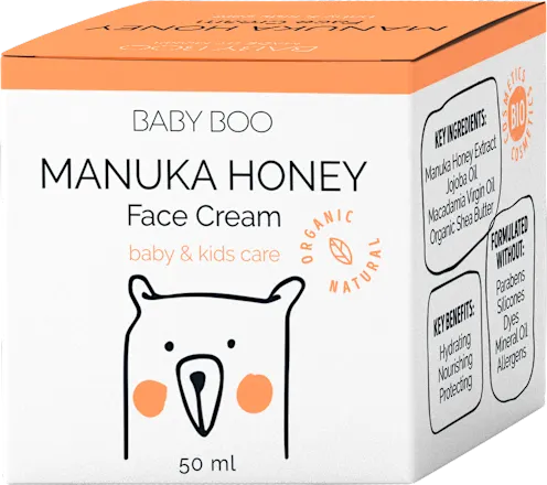 Krema za lice BABY BOO prirodna i organska sa manuka medom 50ml