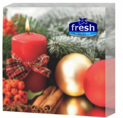 Salvete FRESH Novogodišnje sveće 3sloja 20kom