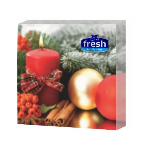 Salvete FRESH Novogodišnje sveće 3sloja 20kom