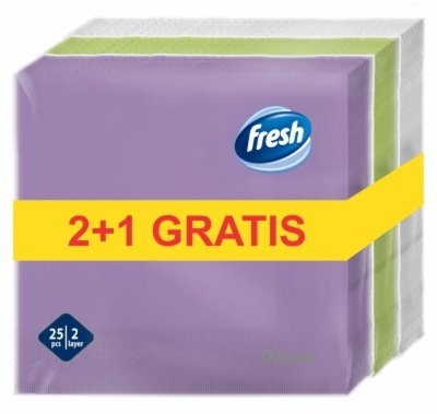 Salvete FRESH Pastel 2sloja 25kom 2+1 gratis