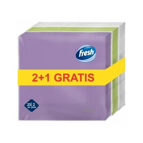 Salvete FRESH Pastel 2sloja 25kom 2+1 gratis