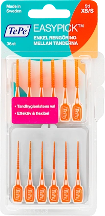 Četkica za zube TEPE silikonske čačkalice XS/S narandžaste 36kom