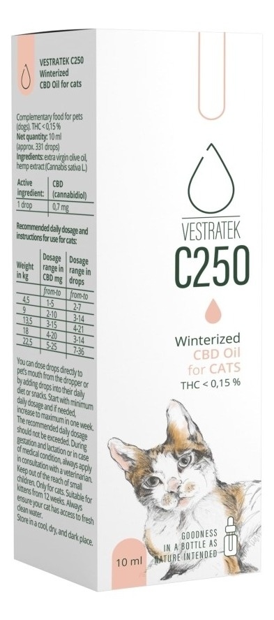 VESTRATEK Full spectrum C250 ulje za macke 10ml