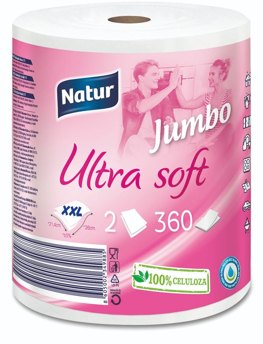 Ubrus NATUR Jumbo ultra soft 2sloja 1kom