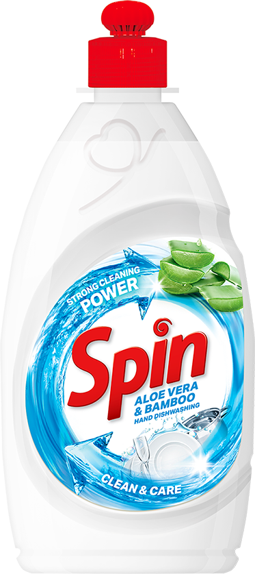Det.za ruč.pr.sud SPIN aloe vera & bamboo 450ml