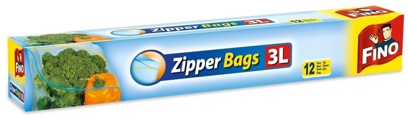 Kese za zamrzivač FINO zipper 3l 12kom