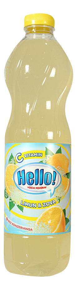 Negazirani sok FRUVITA Hello limun zova 500ml