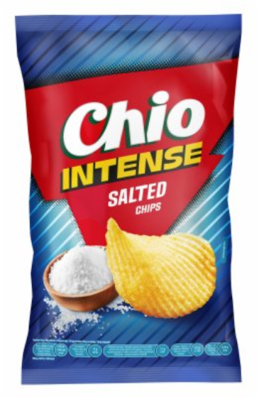 Čips CHIO  intense salted rebrasti 120g