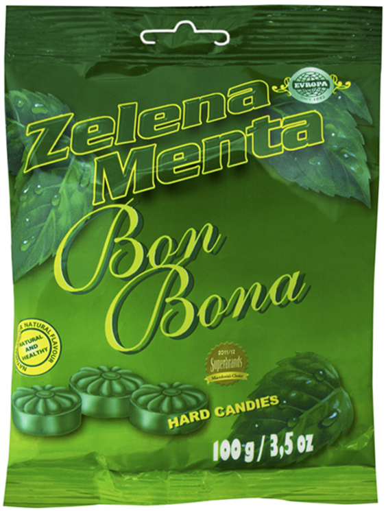 Bombone EVROPA zelena menta 100g