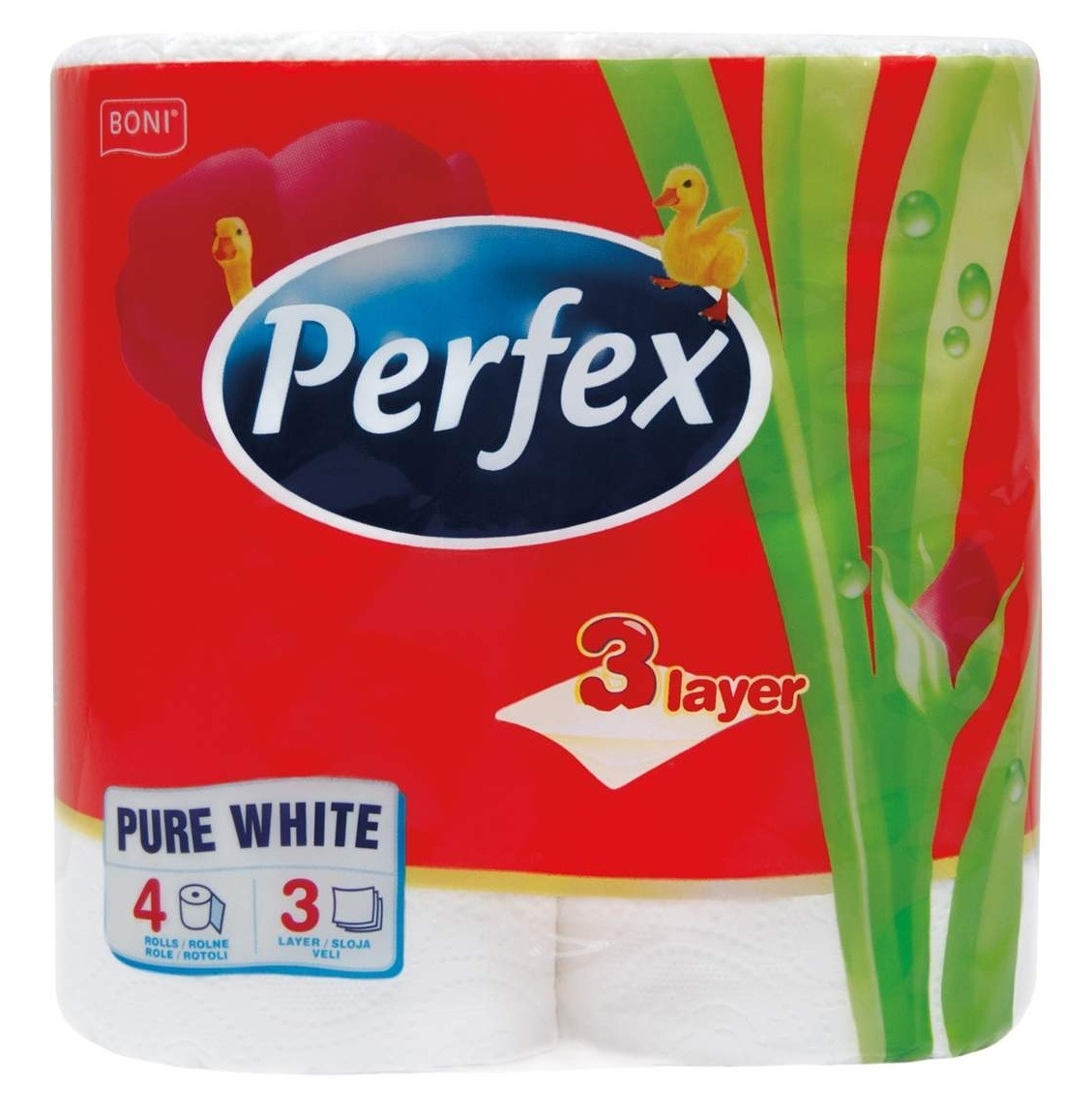 Toalet papir PERFEX pure white 3sloja 4kom