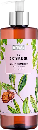 Gel za tuširanje BIOBAZA 3u1 silky comfort 400ml