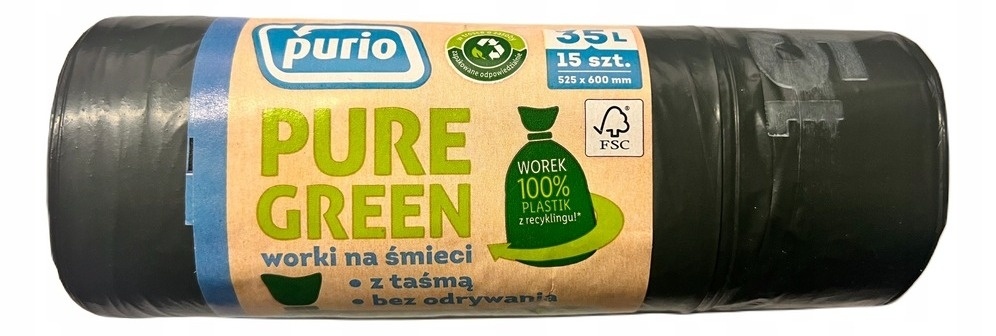 Kesa za smeće PURIO Eko  sa trakom 35l 15kom