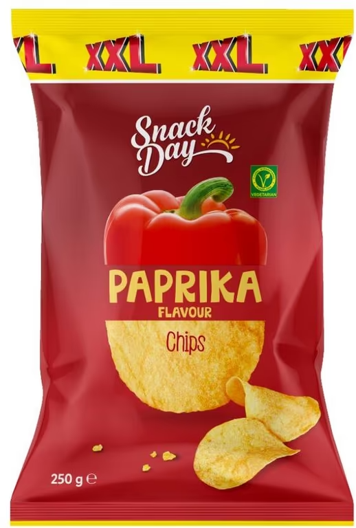 Čips SNACK DAY paprika 250g