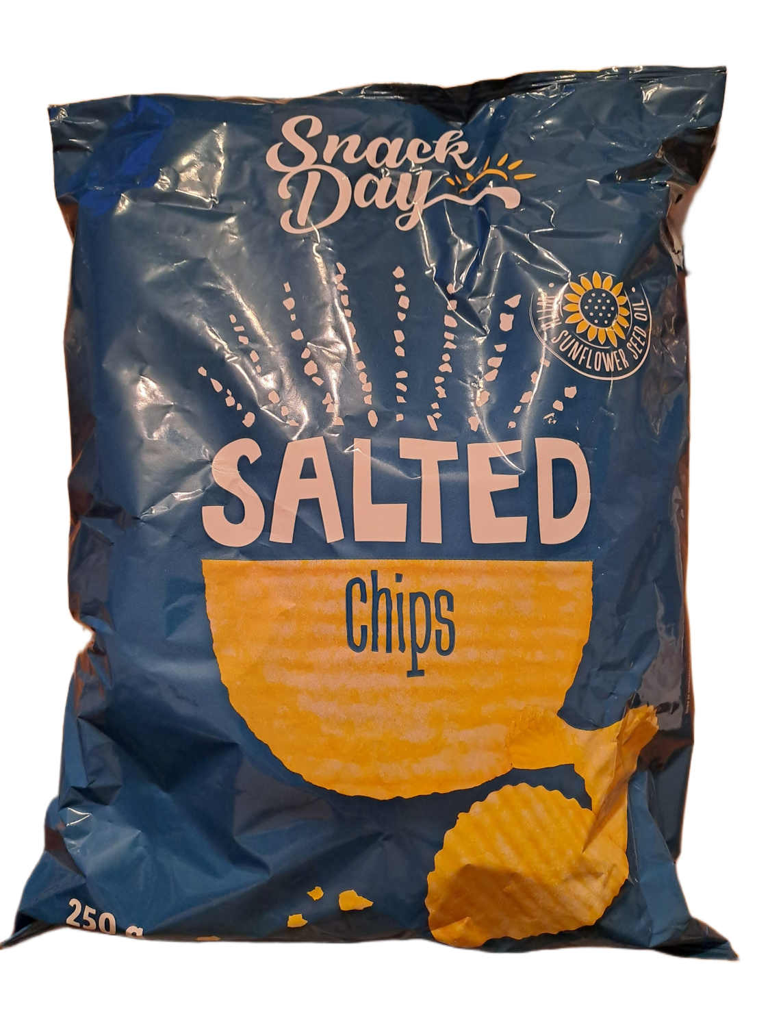 Čips SNACK DAY rebrasti slani 250g
