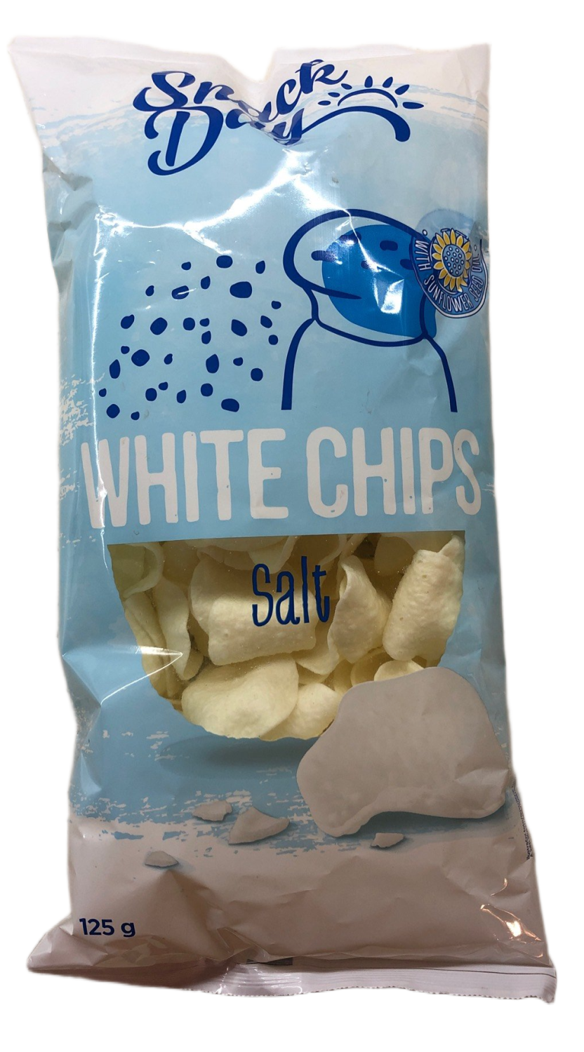 Čips SNACK DAY beli posoljeni 125g