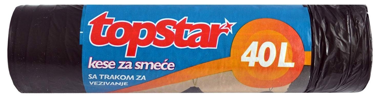 Kesa za smeće TOP STAR sa trakom 40l 12kom