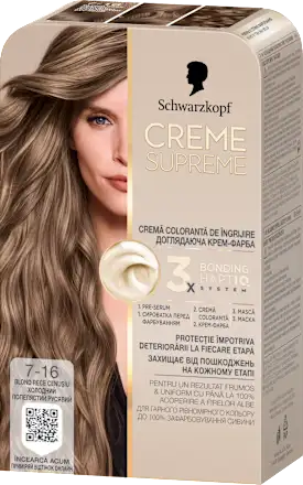 Farba za kosu SCHWARZKOPF Creme Supreme  7-16 ash dark blonde