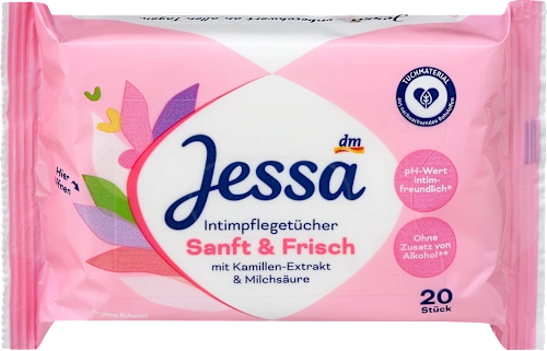 Maramice za negu intimne regije vlažne JESSA Sanft & frisch 20kom