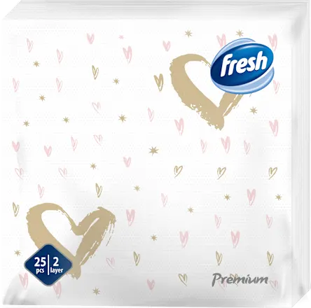 Salvete FRESH Premium srca 2sloja 25kom