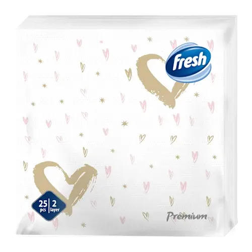 Salvete FRESH Premium srca 2sloja 25kom