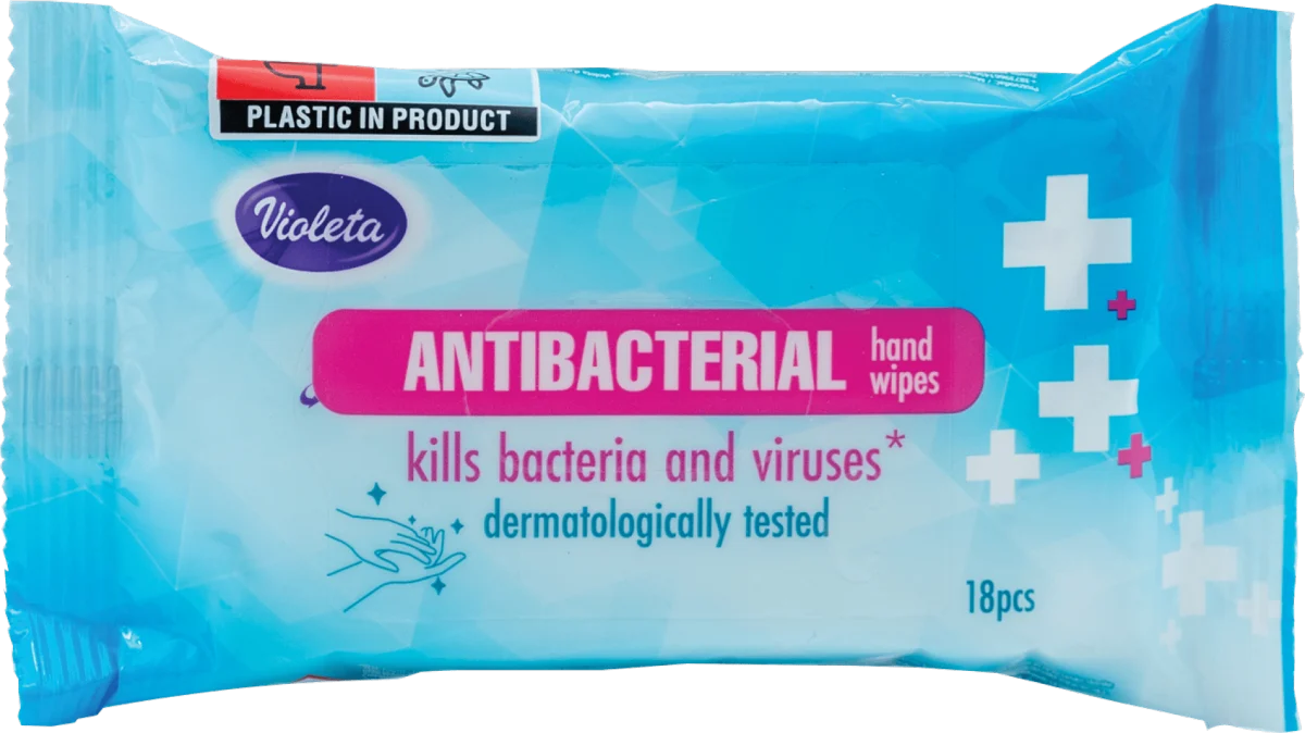 Vlažne maramice VIOLETA antibacterial 18kom