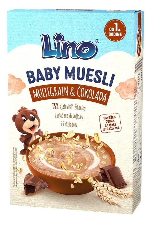Dečija hrana PODRAVKA Lino baby musli multigrain i čokolada 150g