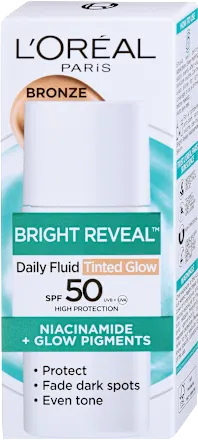 Krema za negu lica L'OREAL Bright reveal tonirani UV fluid medium SPF50+ 50ml