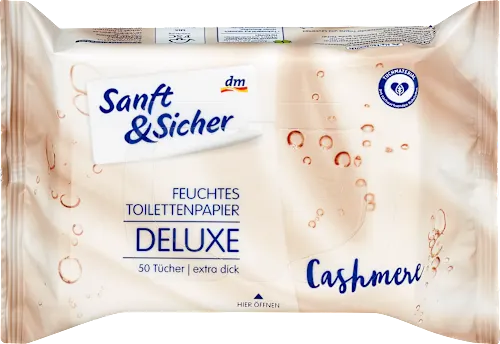 Toalet papir SANFT&SICHER vlažni deluxe kašmir 50kom