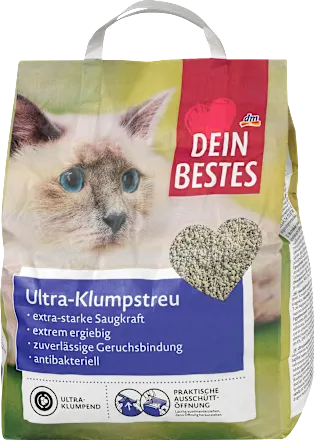DEIN BESTES Ultra beli pesak za mačke 6l