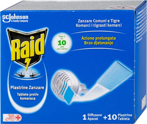 RAID električni aparat sa tabletama protiv insekata 1kom