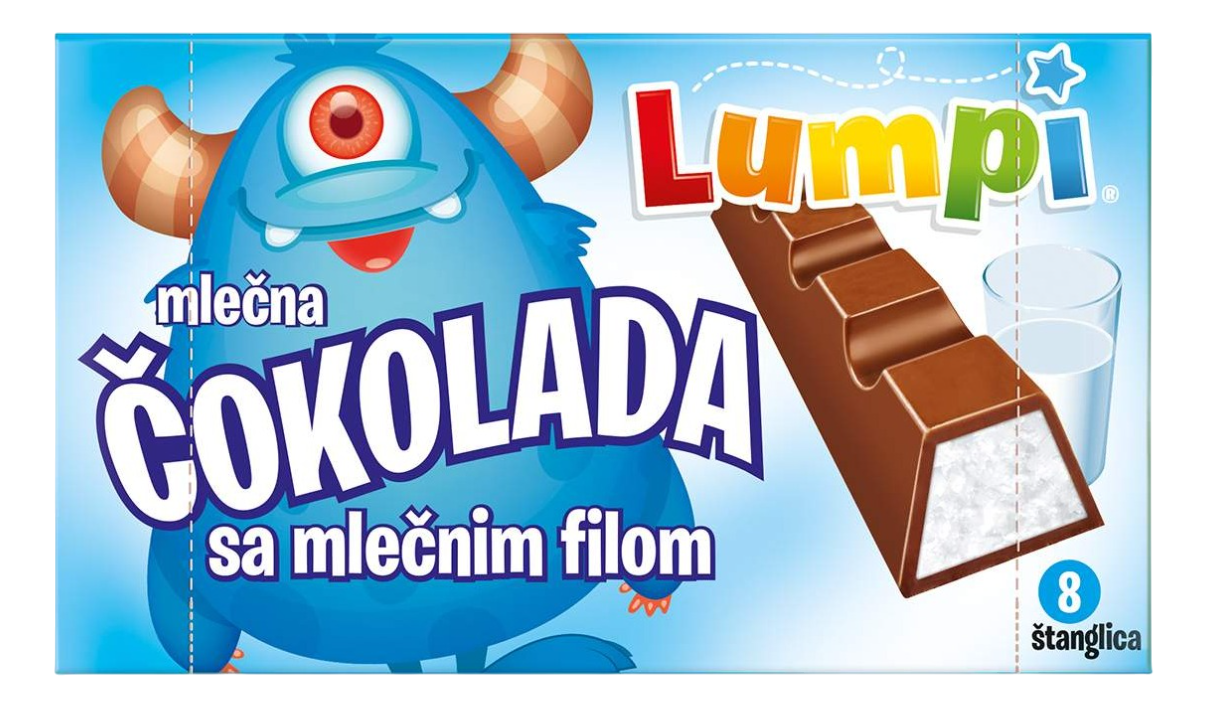 Čokolada LUMPI mlečna 100g