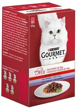Hrana za mačke GOURMET Mon Petit meso 6x50g