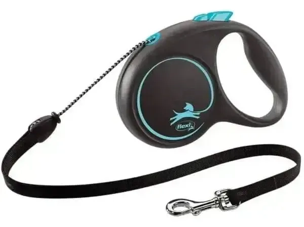 FLEXI Black design cord povodac za pse XS 3m plavi