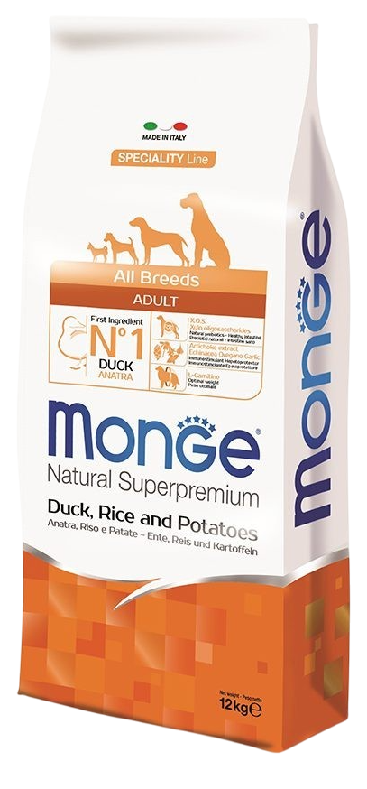 Hrana za pse MONGE All breeds adult  pačetina i krompir 12kg