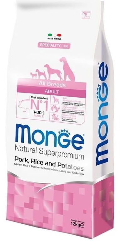 Hrana za pse MONGE All breeds adult  svinjetina 12kg
