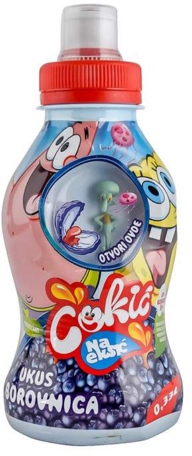 Negazirani sok NA EKS cokić borovnica 330ml + igračka