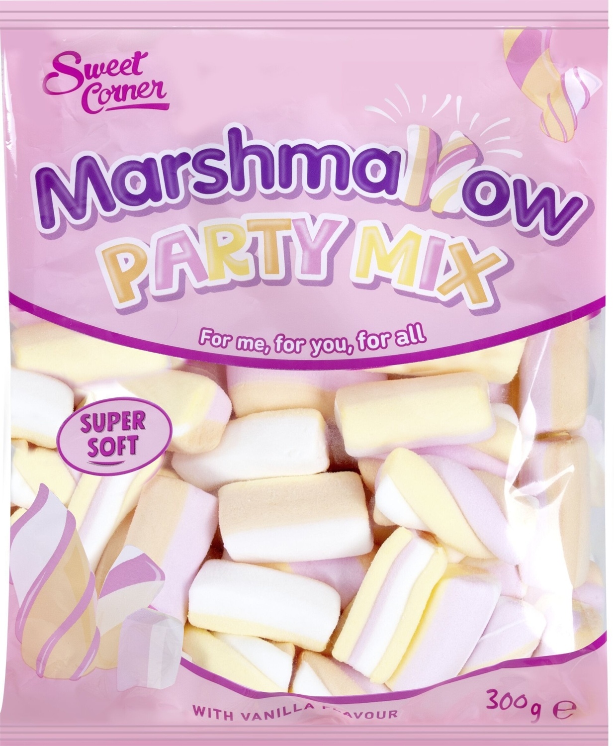 Gumene bombone SWEET CORNER marshmallow mix 300g