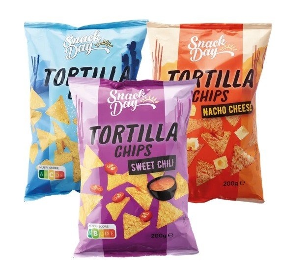 Čips SNACK DAY sweet chili tortilja 200g