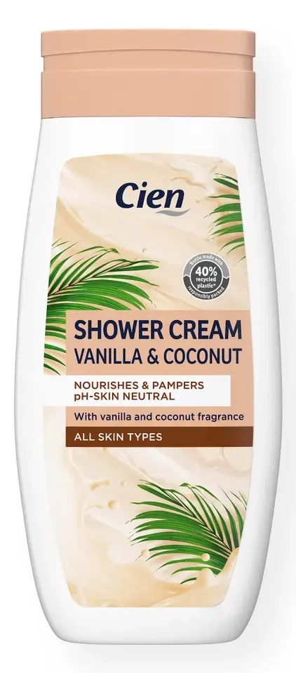 Gel za tuširanje CIEN kremasti vanila i kokos 400ml