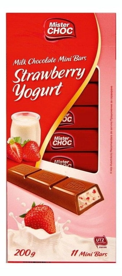 Čokolada MISTER CHOC jagoda jogurt 200g