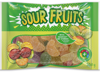 Gumene bombone SWEET CORNER Sour fruits 300g
