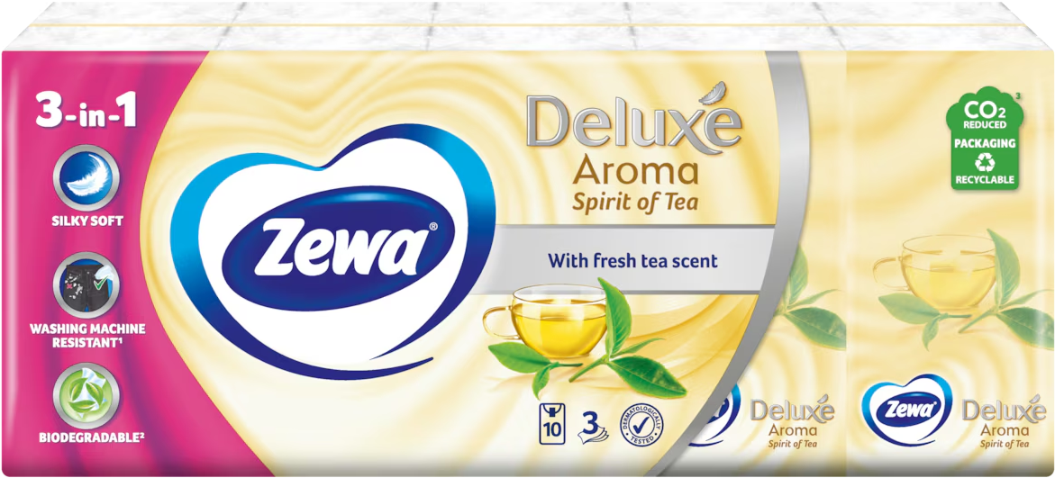 Papirne maramice ZEWA deluxe tea scent 3sloja 10kom