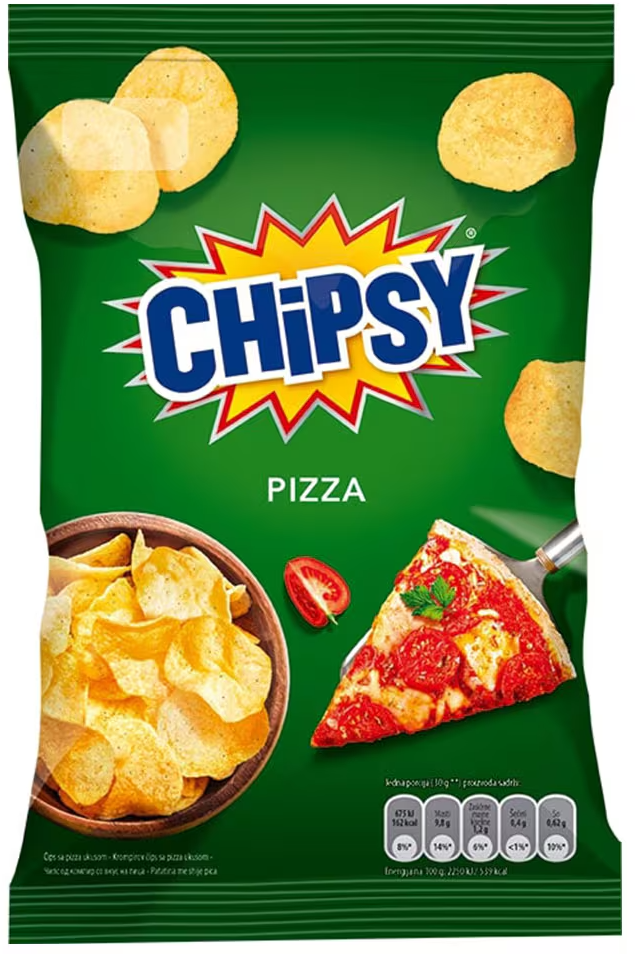 Čips CHIPSY pizza 60g