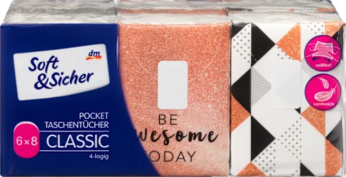 Papirne maramice SOFT&SICHER 4sloja 6kom (više vrsta)