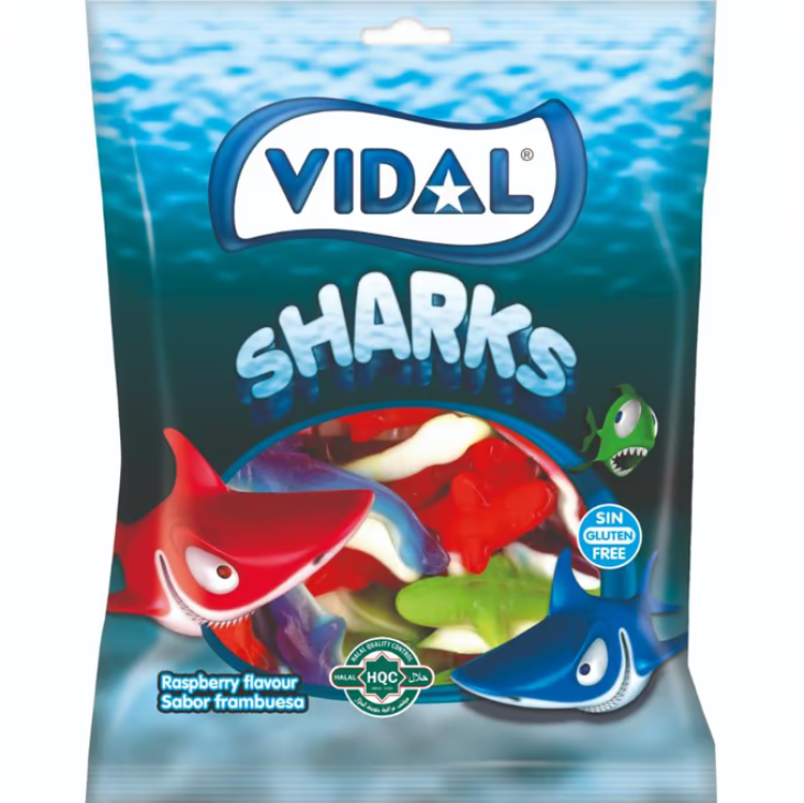 Gumene bombone VIDAL sharks 90g
