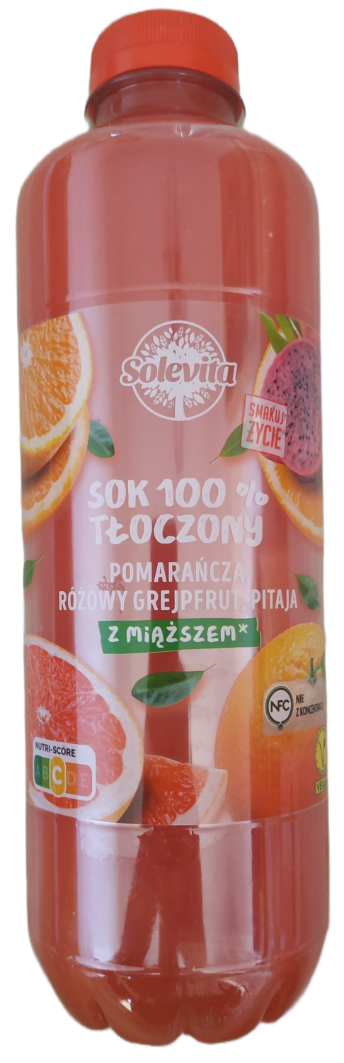 Negazirani sok SOLEVITA grejpfrut direktno ceđen 1l