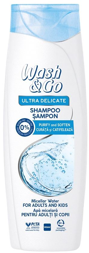 Šampon za kosu WASH&GO micelarna voda 360ml